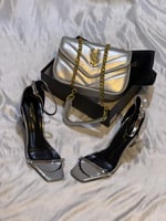 طقم سان لوران طول الكعب 6سم