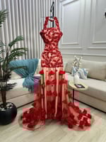 فستان سهره احمر