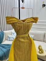 فستان سهره اصفر