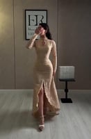 فستان سهره دانتيل بيج