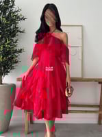 فستان سهره احمر