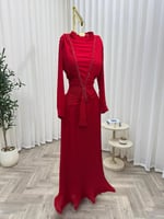 فستان سهره احمر