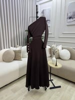 فستان سهره بني