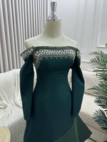 فستان سهره زيتي