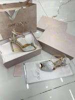 كعب جيمي تشو فضي