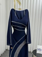 فستان سهره كحلي