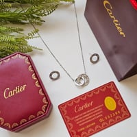 طقم سلسال مع حلق كارتير
