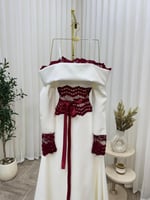 فستان العيد ابيض