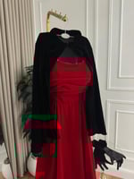 فستان سهره احمر مخمل