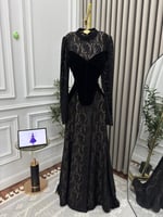 فستان سهره اسود دانتيل