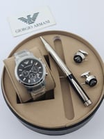 طقم ساعه ارماني رجالي