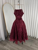 فستان العيد عنابي