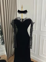 فستان سهره اسود دانتيل