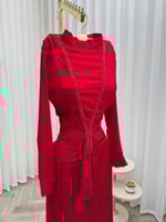 فستان سهره احمر