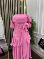 فستان ناعم بينك