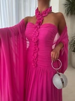 فستان سهره وردي