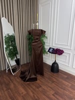 فستان سهره بني