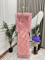 فستان سهره وردي