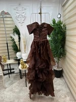 فستان سهره بني