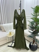 فستان سهره اخضر