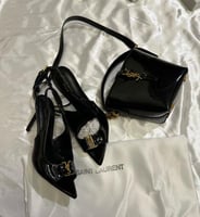 طقم سان لوران اسود