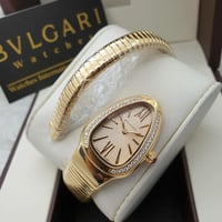 ساعة بلغاري الثعبان لفه ذهبي