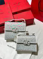 شنطه فالنتينو ابيض هاي كوالتي حجمين