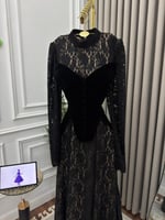 فستان سهره اسود دانتيل