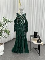 فستان سهره اخضر