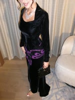 فستان سهره اسود مخمل