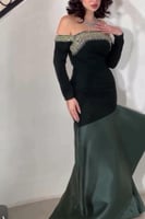 فستان سهره زيتي