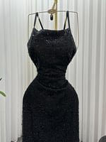 فستان سهره اسود ترتر