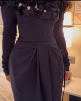 فستان سهره كحلي