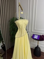 فستان سهره اصفر