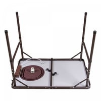 طاولة طبخ بمغسلة قابلة للطي للرحلات والحدائق