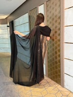 فستان سهرة اسود ترتر فاخر