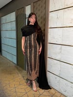 فستان سهرة اسود ترتر فاخر