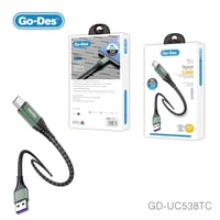 كابل شحن سريع من Go-Des نايلون (طراز GD-UC538IP) ت...