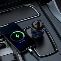 راس سيارة بقوة 60واط بمدخلين تايب سي و usbمع فواحة...