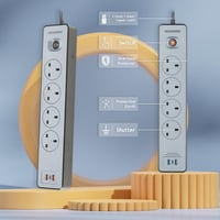 توصيل كهربائية 4 منافذ مع منافذ شحن من موج ماكس