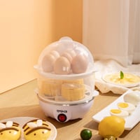 جهاز طهي البيض بالبخار كهربائي 350 وات بسعة 14 بيض...