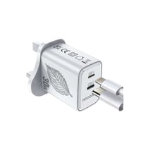 شاحن ذكي جداري بتقنية GAN اسود من موج ماكس