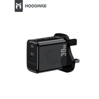 شاحن ذكي جداري بتقنية GAN اسود من موج ماكس