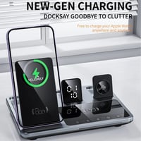 منصة شحن لاسلكي الجيل الجديد 4 في 1 من موج ماكس