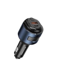 راس سيارة بقوة 60واط بمدخلين تايب سي و usbمع فواحة...