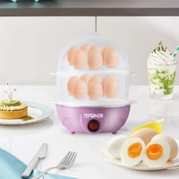 جهاز طهي البيض بالبخار كهربائي 350 وات بسعة 14 بيض...