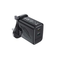 شاحن ذكي جداري بتقنية GAN اسود من موج ماكس