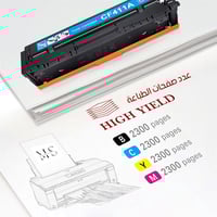 حبر طابعة 410A ازرق CF411A متوافق مع طابعات hp