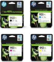 مجموعة حبر طابعة hp اصلي 950xl 951xl اسود وملون