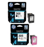 حبر طابعة HP 305 أسود وملون